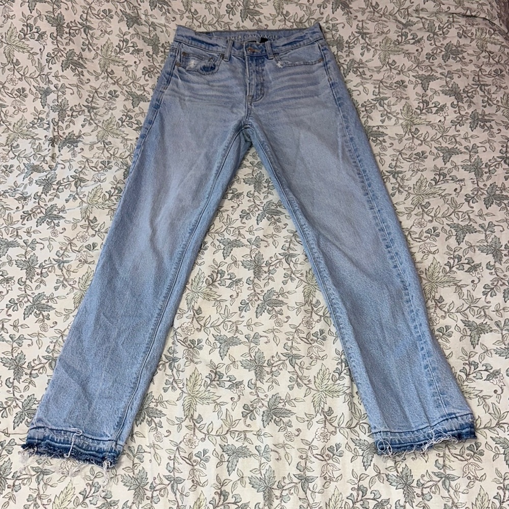 American Eagle Outfitters Blue Straight Leg Jeans